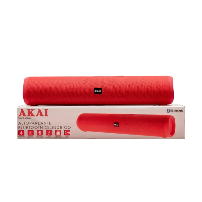 AKAI BT Tube Speaker Red