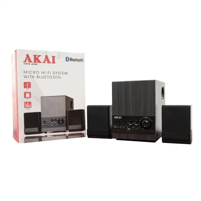 Akai Micro HIFI Wooden 2:1 Sound Woofer