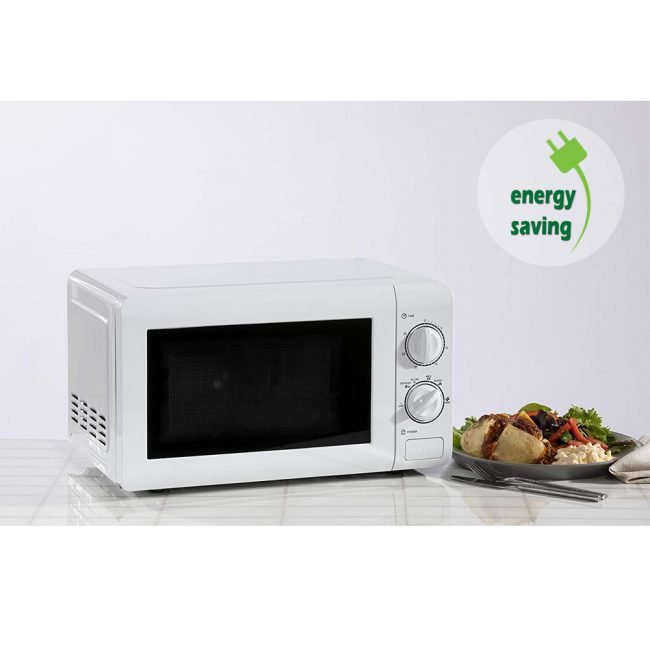 800W 20LT White Microwave