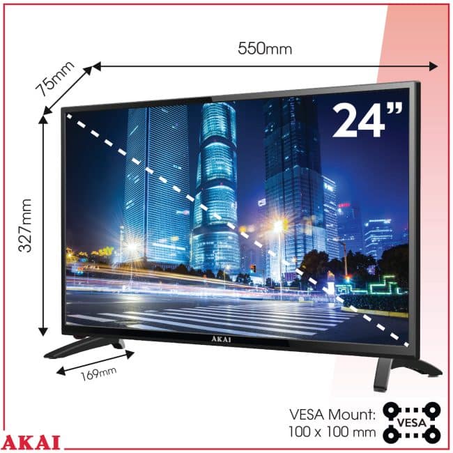 12V Akai 24Inch HD LED Smart TV - Image 4