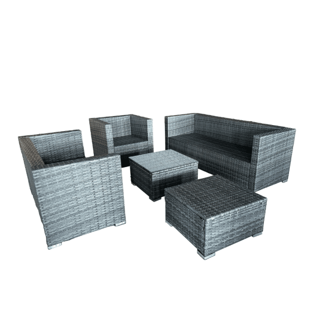 7 Seater Garden Rattan Sofa Set - Image 3