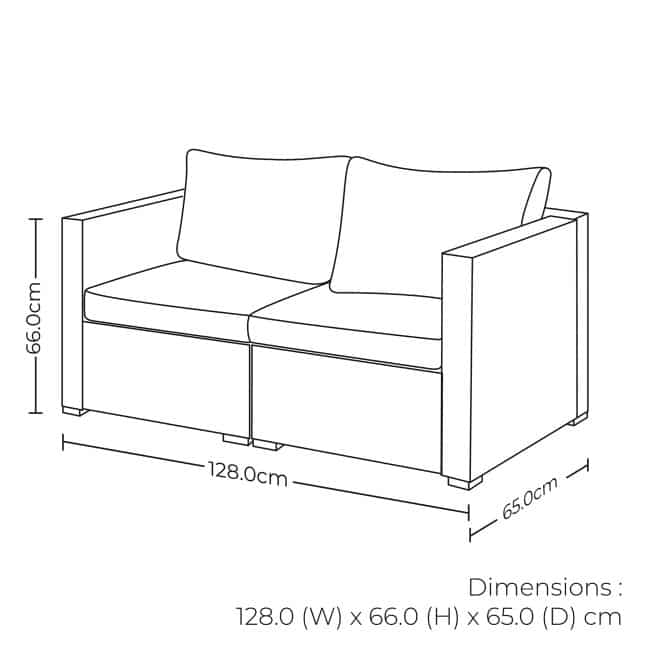 7 Seater Garden Rattan Sofa Set - Image 5