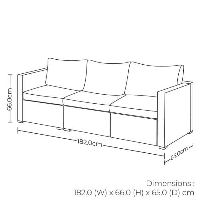 7 Seater Garden Rattan Sofa Set - Image 4