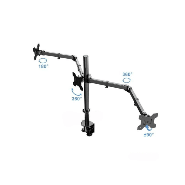 Triple Desktop Monitor Mounting Arm 13 - 32Inch Screens - Image 3